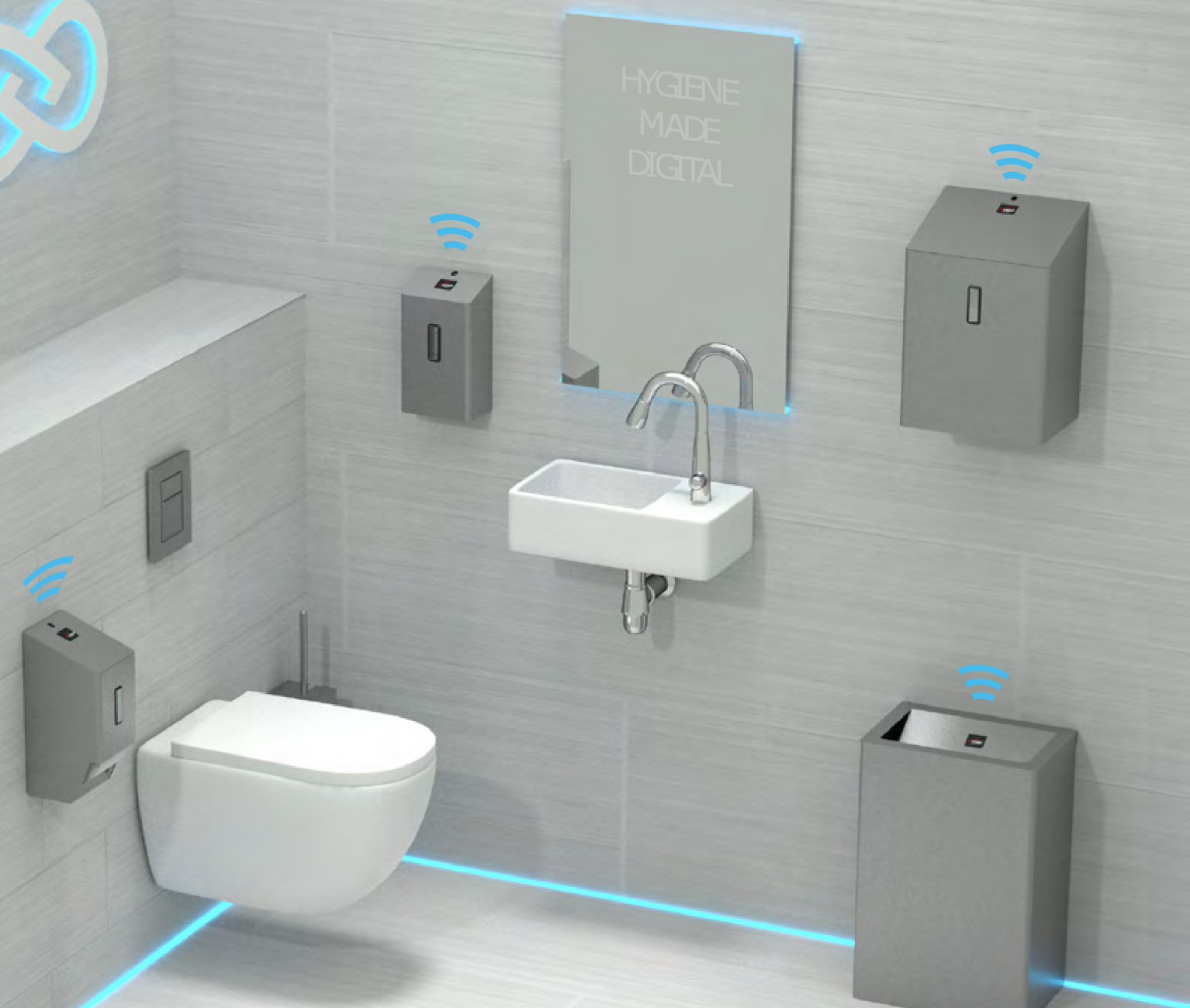 smart washroom sensors iot toilet